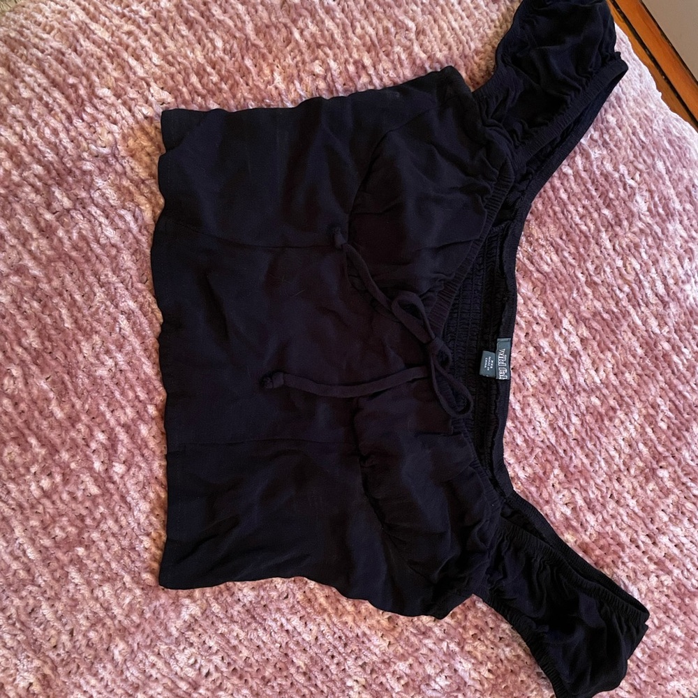 Wild Fable Black Ribbed Top